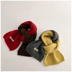 【包 您無憂 】韓系拼色兒童圍巾保暖加厚針織秋冬季防風圍脖男童女寶寶潮流脖套