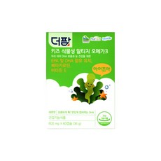 더팜 아이조아 식물성 오메가3 츄어블 600mg 1박스 60캡슐, 60정
