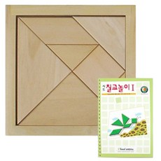 5세완구 조각나누기 분할하기 원목퍼즐 1단계/ 도형만들기 돌봄교실 방문수학 돌리기, 1인용, 1세트