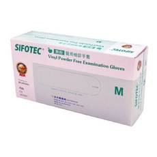 杏暉 SIFOTEC 西河醫科 無粉 PVC 檢診手套 S/M/L/XL (100入/盒), 1個, 西河PVC檢驗手套 M)