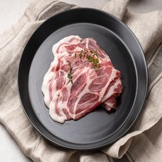 지리산 흑돼지 목살 대패구이, 200g, 1개