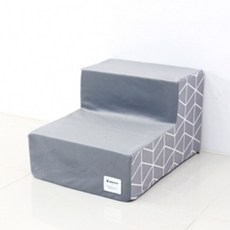 강아지 2단 그루브 스텝 비드그레이 1P 논슬립 계단ryu5+2enP