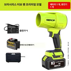 야외용 핸디형 손잡이 송풍기 강력 먼지 제거 산업용 청소기, 기본 모델명/품번, 1000g 무브러시 그린 15칸 1개 1개