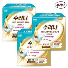 수려니 프리미엄 와이드 매직테이프 특대형, 3개, 10개입