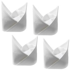 fogman 포그맨 토션 냅킨 면 테이블 냅킨 화이트 4매 세트 40x40cm, 4개, 4개