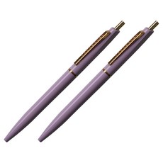 안테릭 유성 볼펜 0.5mm BP1, 라벤더, 2개