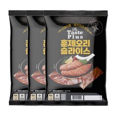 훈제 오리 슬라이스 800g 에어프라이어 전자레인지 조리 진공 포장, 3개
