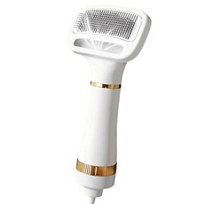 호환용 건조기 애완 동물 난방 헤어 강아지 건조기 고양이 머리 불어 및 빗 2in1 헤어 드라이어 작은 중간 개와 호환 빠른 건조 미국 플러그, 금, 1개, A11