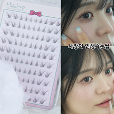 무드업 노글루 속눈썹 자연스러운 투명라인 100모 아이래쉬 01 데일리 내츄럴, 1개, 블랙브라운