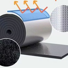 지붕 단열재 보온 방수 옥상 빛반사 필름재 복사열 열 차단재, 블랙 30mm 5㎡