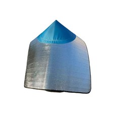 돗자리모자 갓모자 햇빛가리개 농사 고깔모자 90cm 케이프+모자 두꺼운형 반신, 70cm 블루 케이프+모자 가슴