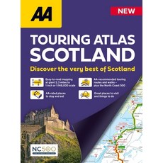 (英文圖書)AA Touring Atlas Scotland Spiral, AA Publishing, English