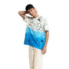 Desigual 데시구알 남성용 트로피컬 그라데이션 티셔츠 217060
