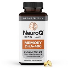 Lifeseasons NeuroQ Memory DHA-400魚油Omega-3軟膠囊, 1罐, 120顆