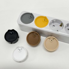 하이어데코 콘센트 안전 커버 마개, 1개, 그레이