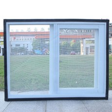 창문 주름 방충망 모기장 메시 접착, 맞춤형 더블 실 화이트메시블랙엣지, 1개