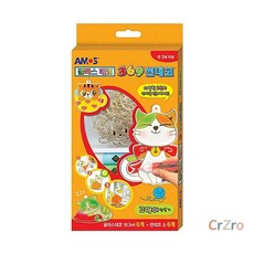 아모스 글라스데코 썬데코 고양이 만들기 미술놀이 23mm 핑거페인팅 1개입