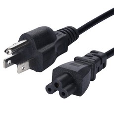 筆電電源線 AC 電源線 三孔梅花尾 米老鼠頭 三插 美規 1.5M, 1個