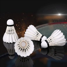 臺灣熱賣 羽毛球耐打王鵝毛打不爛比賽學習學生娛樂訓練鴨毛正品室外羽毛球 ANMI, 【特惠款】12只裝室外用球白色, 1個