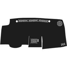 e系列汽車用品 2009年9月-2016年 WISH 專用 儀錶板 隔熱 龜裂 遮陽 反光 保護墊, 黑色, 長毛(長度3-4mm)