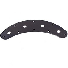 기타 컨트롤 플레이트 아치 곡선 디자인 검은색 금속 교체 부품 전기 베이스 설치가 쉽음, 기타 컨트롤 플레이트 아치 곡선 디자인 검은색 금속 교