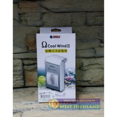 西高地水族坊 HEXA代理 旋轉式冷卻風扇-黑色，360度旋轉降溫，水族箱專用