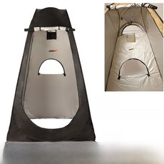 휴대용 야외 낚시 텐트 빠른 설치 보온 프라이버시 탈의실 목욕 쉼터 가정용 캠핑 장비 자외선 차단, 1.2m 블랙 3창 샤워부스