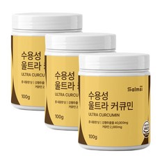 수용성 커큐민 강황추출물 강황커큐민 부모님영양제 커큐민효능, 3개, 100g