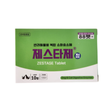 [정품] 제스타제 정 강아지 고양이 소화 영양제, 1개, 소화기능/췌장개선, 10정