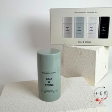 SALT & STONE 體香膏 旅行組, 1個, 佛手柑檜木28g 無盒