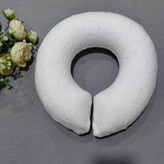 美容院專用記憶棉趴枕，U型臉枕胸枕，按摩SPA床頭洞墊枕，舒適透氣, Dr白色, 1個