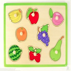꼭지퍼즐 과일 감각발달완구