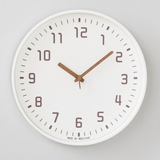 MJK 300 現代甜美靜音掛鐘, 白色