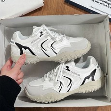 巴胺運動鞋女2025春季新款時尚百搭原創小衆休閒鞋戶外透氣登山鞋