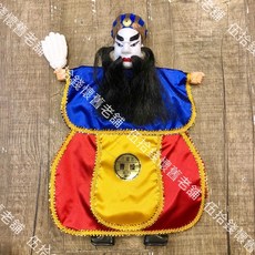 伍拾錢 布袋戲掌中戲偶，三國人物系列（劉備、關羽、張飛、曹操、孔明），復古懷舊台灣味手偶, 1個, 曹操