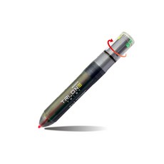 문교 트리온 트위스트 3색 형광펜 1자루, 1개, 혼합