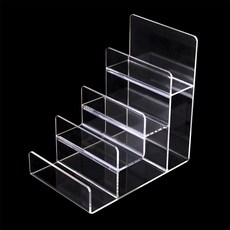 多層錢包展示架 壓克力精品皮夾眼鏡香水階梯梯形公仔零錢包模型, 1個, 四層