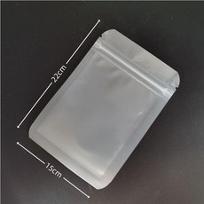 自封袋 食品級磨砂加厚拉鍊式分裝袋, 1個, 15*22cm, N/A