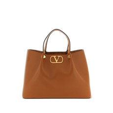 발렌티노 가라바니 V로고 스터드 미디엄 토트 백