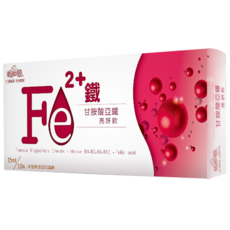 健知樂 甘胺酸亞鐵亮妍飲 - 氣溫變化適用 純素食 無防腐劑, 1盒, 10瓶