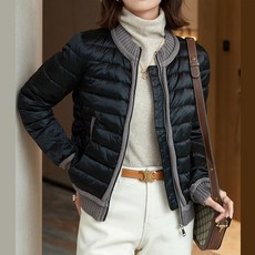 SAHINER 겨울 여성 보온 경량 웰론 숏패딩 자켓 BYRF01