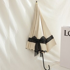 台灣出貨 太陽傘 長柄傘 織帶蝴蝶結 手動 公主風晴雨兩用傘 黑膠遮陽防紫外線