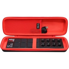 AKAI 프로페셔널 LPD8 USB MIDI 컨트롤러용 LGEM 하드케이스신형 내부 13.3x3.3x2 블랙레드, 11.Black+Red_Akai Lpd8 Case