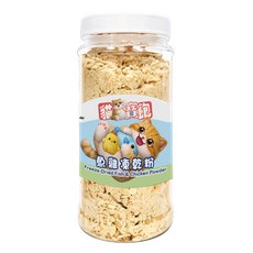 貓寶飽 凍乾粉 貓零食 魚雞, 1個, 貓寶飽凍乾粉罐裝90g魚雞