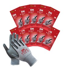 DKGoldenGlove KC認證 NBR 特級抓握塗層手套 10雙, 混合色, 10個
