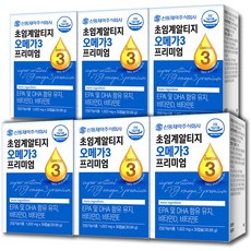 신풍제약 초임계 알티지 오메가3 프미리엄 6박스(6개월분) 혈행개선 눈건강 영양제, 30정, 6박스