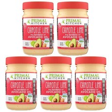 Primal Kitchen Chipotle Lime Mayo made with Avocado Oil 프라이멀 키친 치폴레 라임 아보카도 오일 마요네즈 355ml, 5개
