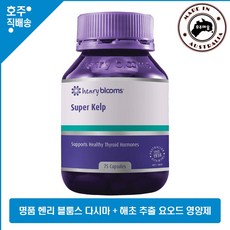 호주 명품 헨리 블룸스 슈퍼 켈프 다시마 해초 추출 요오드 영양제 75정, 1개