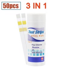 토양 테스터 수영장 PH 시험지 수질 3/5/6/7tointo1 잔류 염소 값 알칼리성 50/100, 1개