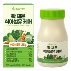 아임뉴트리 꽉 채운 식이섬유 케어 과채 18종 밸런스, 1개, 90정
